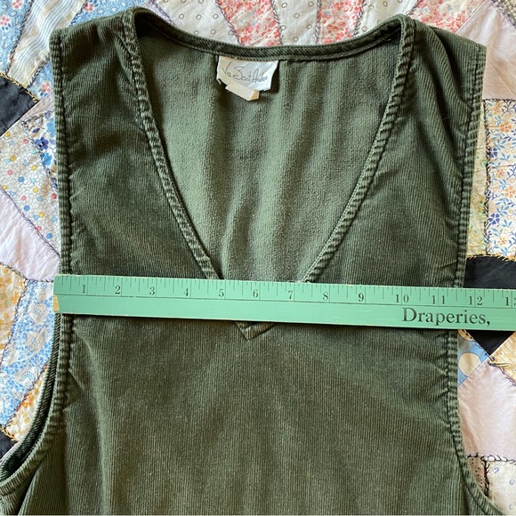 VINTAGE 🎈SOLD🎈Dress Overalls Via Saint Andrea Dark Green Size 5/6 - Picture 5 of 15